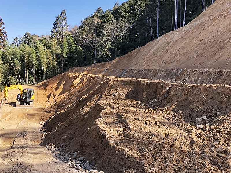 関市倉知での山開発